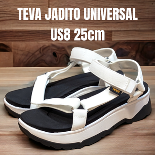 テバ(Teva)のTEVA テバ ジャディト ユニバーサル 25cm 厚底サンダル ホワイト(サンダル)