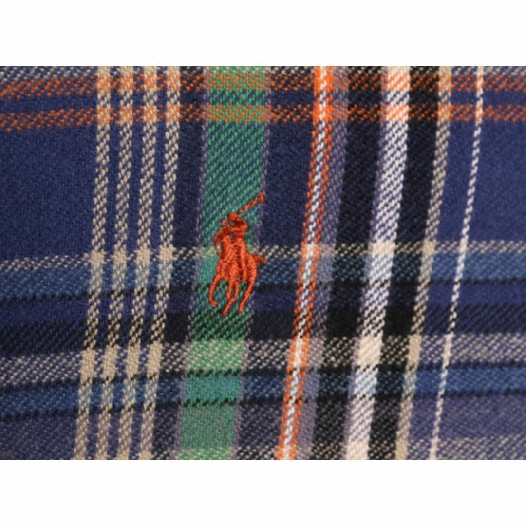 Ralph Lauren(ラルフローレン)の90s ラルフローレン チェック ボタンダウン ヘビー フランネル シャツ メンズ XL / 90年代 オールド BD 長袖シャツ ネルシャツ ポロ 厚手 メンズのトップス(シャツ)の商品写真