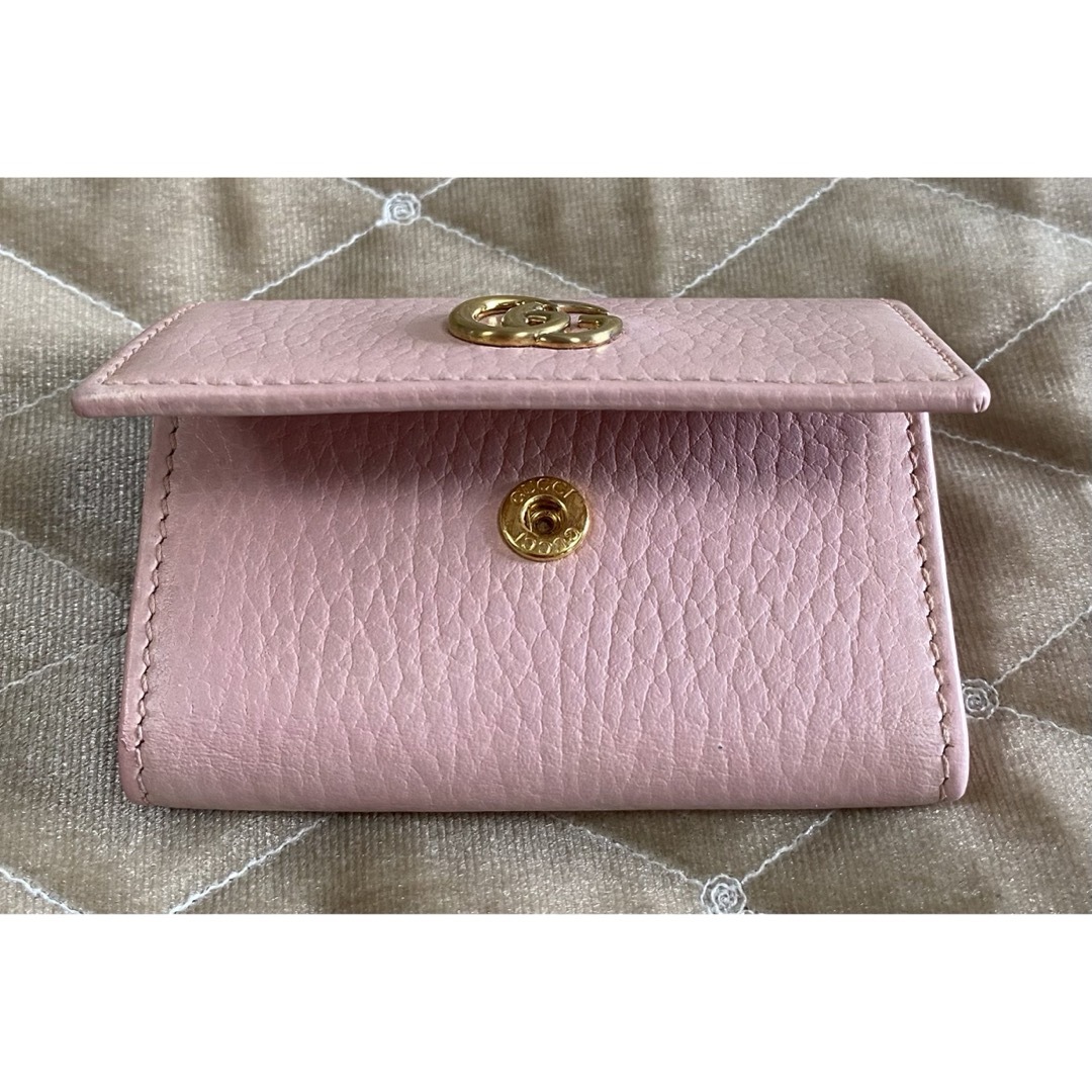 Gucci(グッチ)の【美品】GUCCI グッチマーモント キーケース ピンクベージュ レディースのファッション小物(キーケース)の商品写真