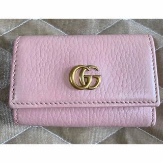 Gucci - 【美品】GUCCI グッチマーモント キーケース ピンクベージュ