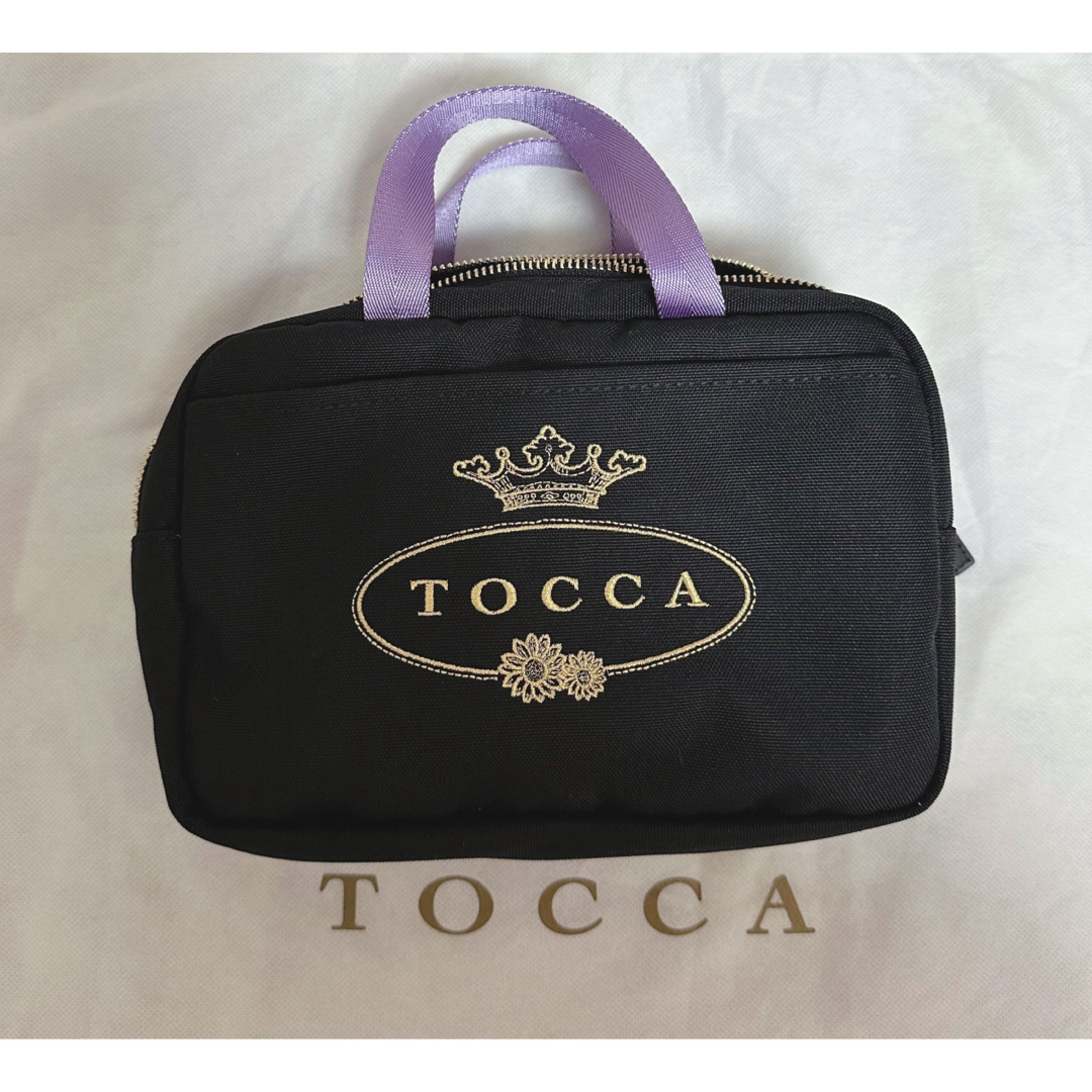 TOCCA(トッカ)のTOCCA♡ロゴポーチバッグブラック系 レディースのファッション小物(ポーチ)の商品写真