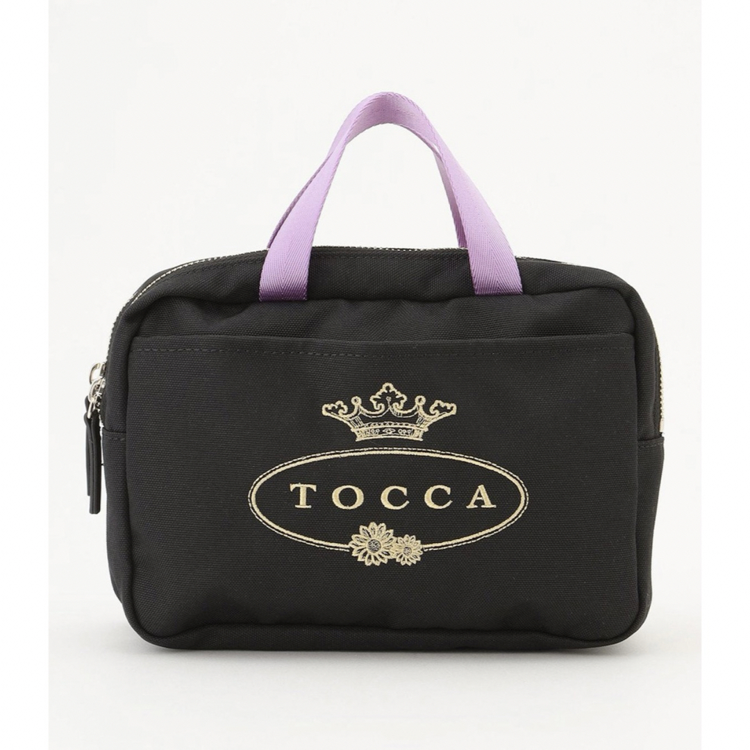 TOCCA(トッカ)のTOCCA♡ロゴポーチバッグブラック系 レディースのファッション小物(ポーチ)の商品写真