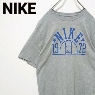 ナイキ(NIKE)のNIKE ナイキ フロント プリント ロゴ グレー 半袖 Tシャツ(Tシャツ/カットソー(半袖/袖なし))