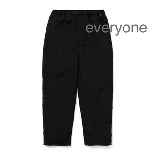 1LDK SELECT - everyone nylon belted easy pants (BLACK)