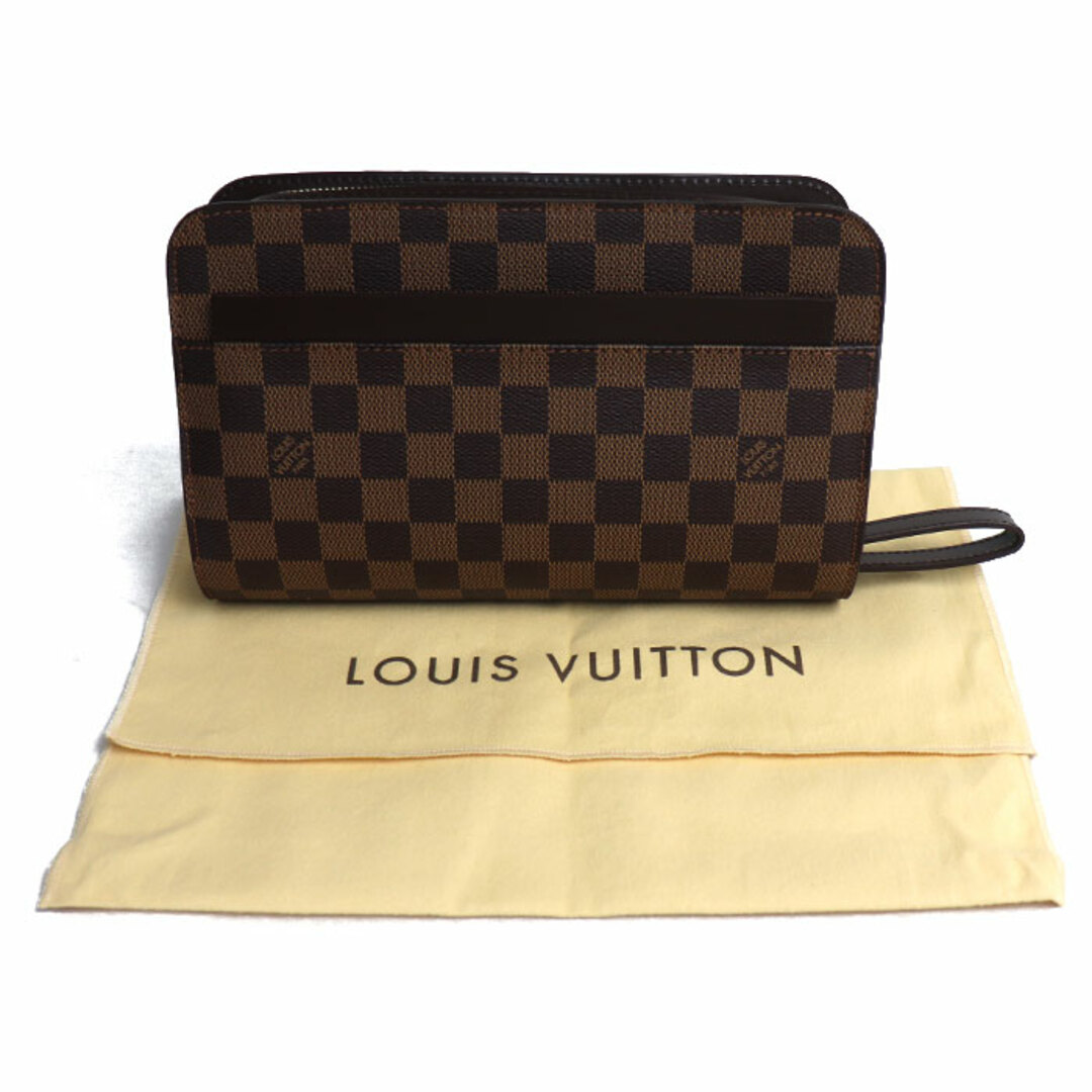 LOUIS VUITTON(ルイヴィトン)のLOUIS VUITTON ルイ・ヴィトン サンルイ セカンドバッグ ダミエ ブラウン N51993 SN0120 メンズ【中古】【美品】 メンズのバッグ(セカンドバッグ/クラッチバッグ)の商品写真