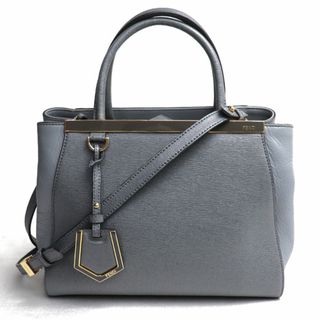 フェンディ(FENDI)のFENDI フェンディ プチ トゥージュール 2Wayショルダーバッグ グレー 8BH253 ツートンカラー レディース【中古】(ショルダーバッグ)