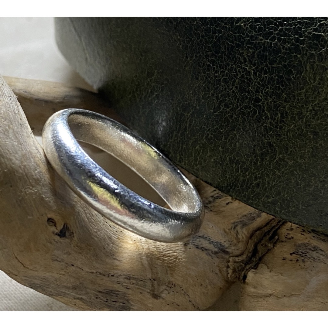 カレン甲丸ラウンドKaren silverリングシンプル幅広銀指輪プレーンE5ょ メンズのアクセサリー(リング(指輪))の商品写真