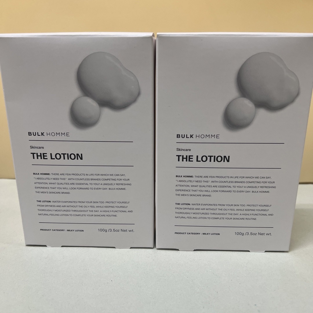 BULK HOMME(バルクオム)のTHE LOTION(乳液) 2個セット コスメ/美容のスキンケア/基礎化粧品(乳液/ミルク)の商品写真