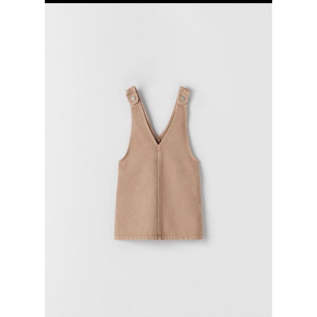 ピンクデニムワンピース　zara キッズ/ベビー/マタニティのキッズ服女の子用(90cm~)(ワンピース)の商品写真