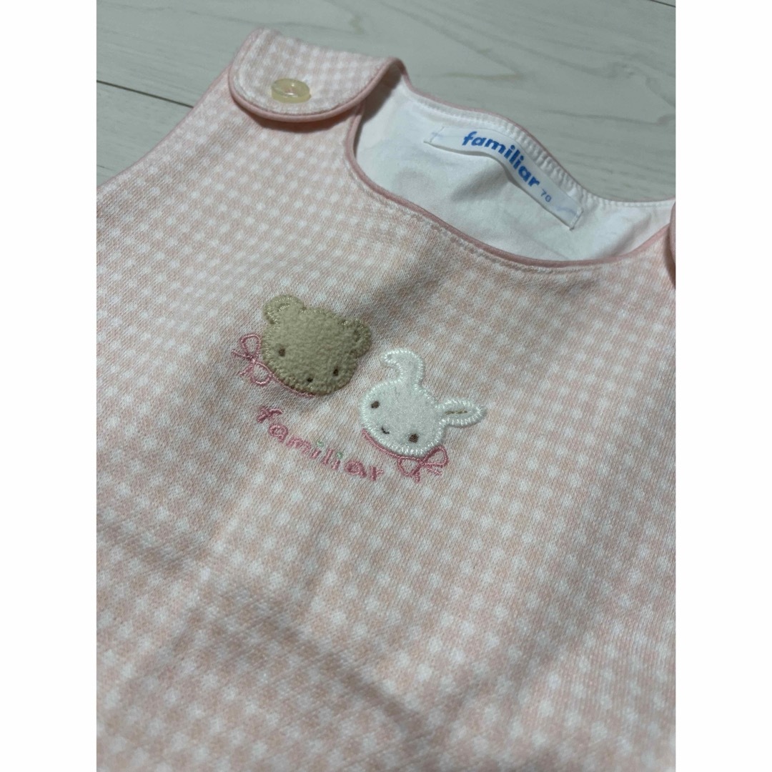 familiar(ファミリア)の美品　ベビー　ファミリア　ワンピース キッズ/ベビー/マタニティのキッズ服女の子用(90cm~)(ワンピース)の商品写真