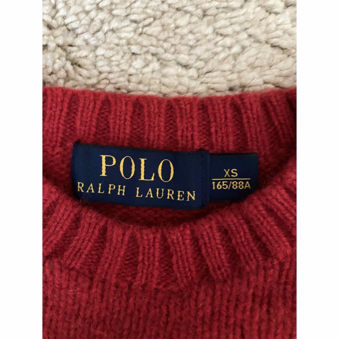 Ralph Lauren(ラルフローレン)のポロラルフローレン　セーター　赤 レディースのトップス(ニット/セーター)の商品写真