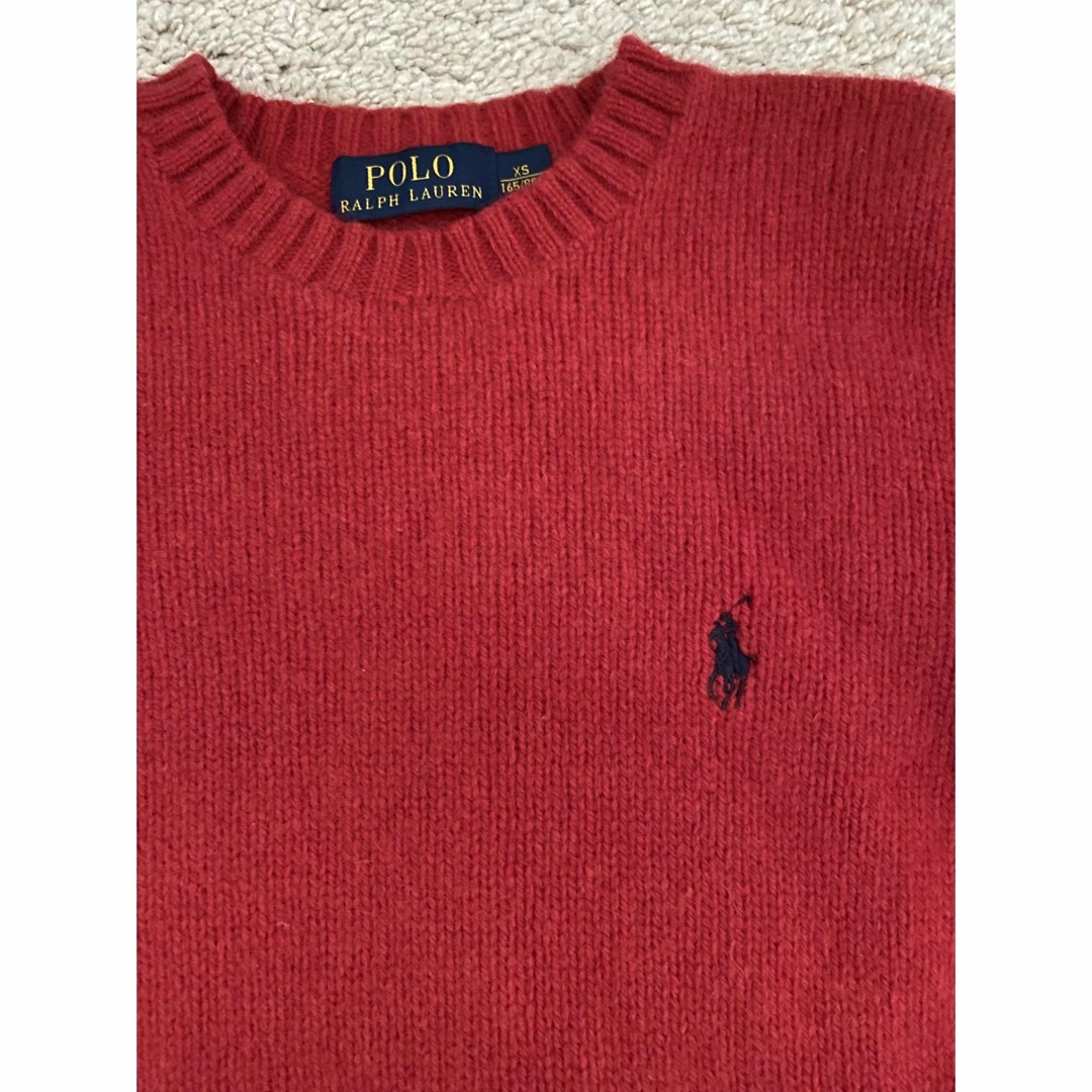 Ralph Lauren(ラルフローレン)のポロラルフローレン　セーター　赤 レディースのトップス(ニット/セーター)の商品写真