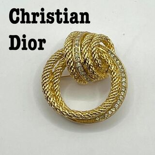 Christian Dior - 極美品 Christian Dior ラインストーン ビンテージ ピンブローチ