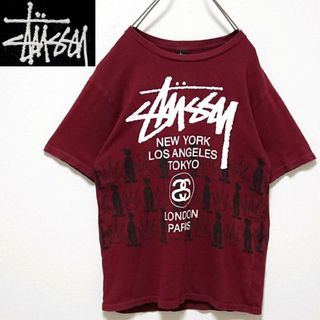 ステューシー(STUSSY)のステューシー ワールドツアー シャドーマン クラウン 両面 ロゴ 半袖 Tシャツ(Tシャツ/カットソー(半袖/袖なし))