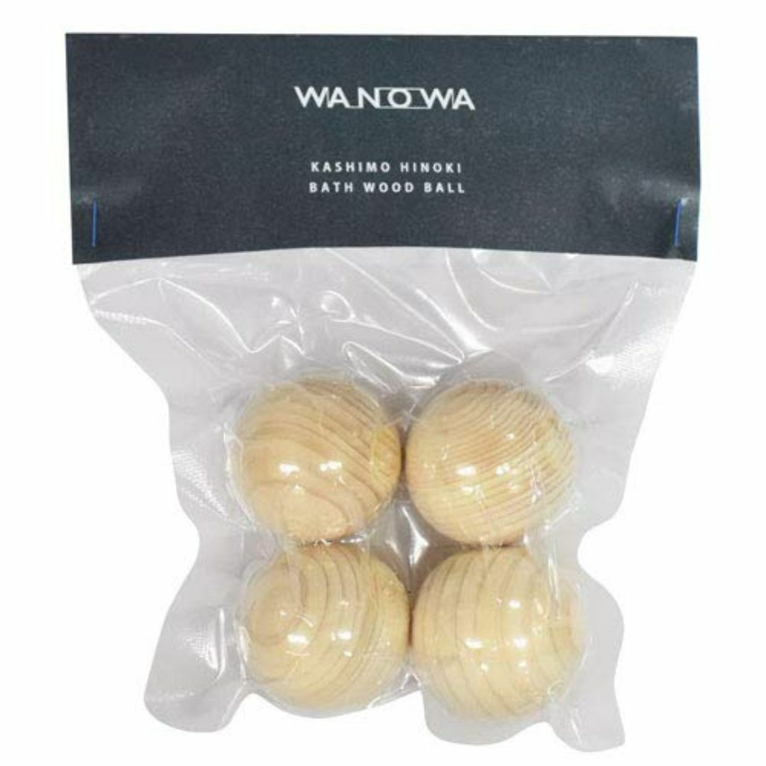 WANOWA(ワノワ) 加子母ひのき バスウッドボール 4個 コスメ/美容のスキンケア/基礎化粧品(その他)の商品写真