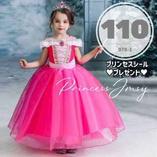 Disney - 110cm▶︎半袖オーロラ姫　オーロラドレス　仮装　子供コスプレ　ディズニー