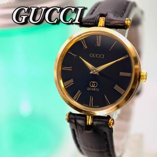 グッチ(Gucci)のGUCCI サイドライン ローマン ラウンド ゴールド レディース腕時計 813(腕時計)