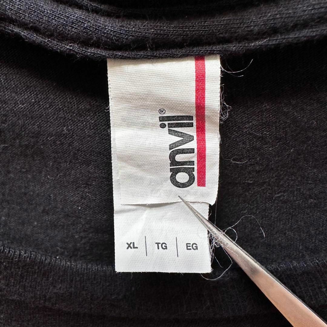 VINTAGE(ヴィンテージ)の古着TアメリカシャツLサイズUSAビッグプリントヴィンテージ半袖メンズブラック黒 メンズのトップス(Tシャツ/カットソー(半袖/袖なし))の商品写真