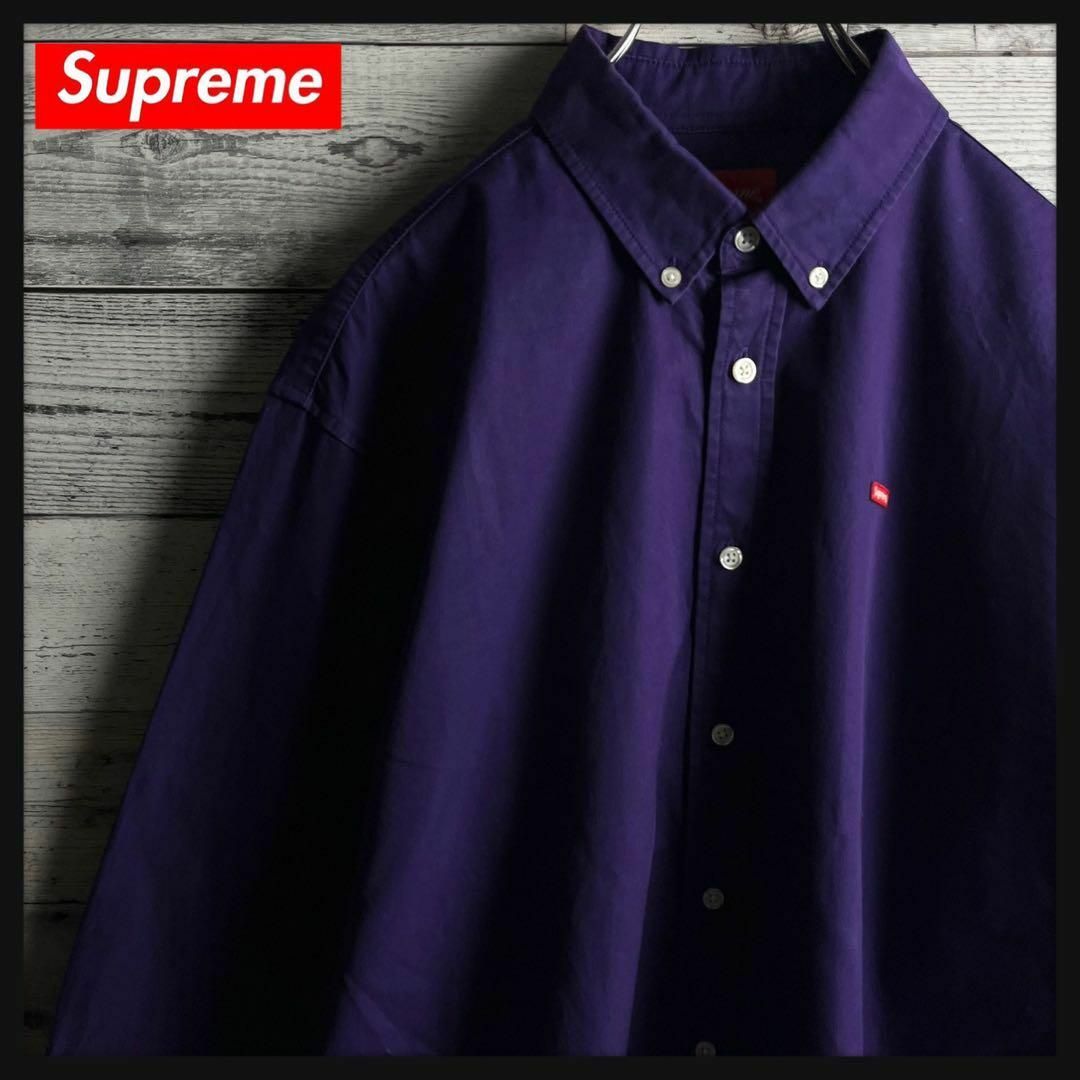 Supreme(シュプリーム)の【超人気デザイン】シュプリーム☆ スモールボックスロゴ入り BDシャツ メンズのトップス(シャツ)の商品写真