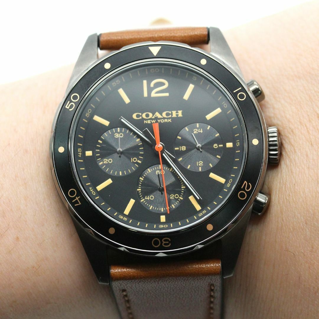 COACH(コーチ)の【未使用保管品】コーチ　腕時計　クロノグラフ　クォーツ　メンズ　A04917 メンズの時計(腕時計(アナログ))の商品写真