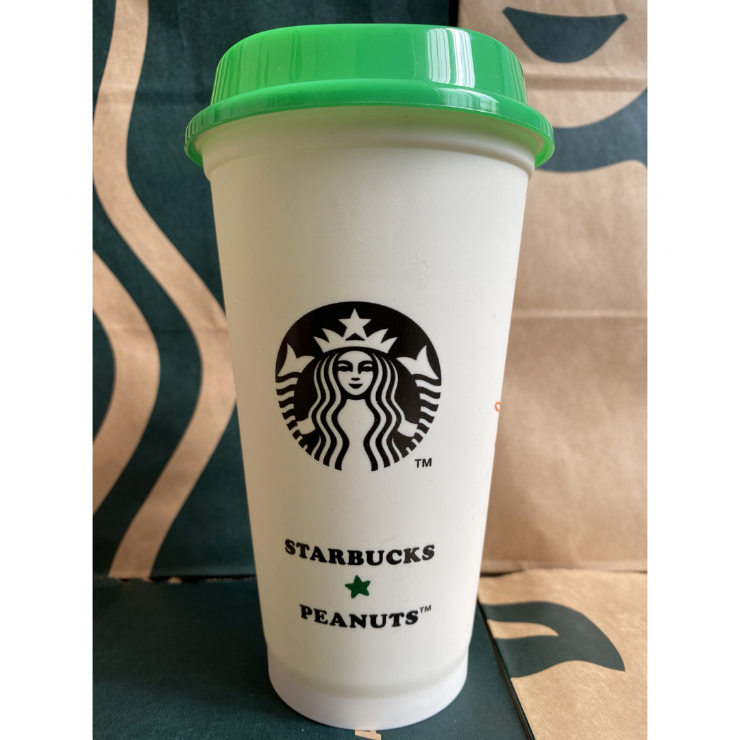 Starbucks Coffee(スターバックスコーヒー)のリユーザブルカップ オフホワイト PEANUTS Snoopy Brothers インテリア/住まい/日用品のキッチン/食器(タンブラー)の商品写真