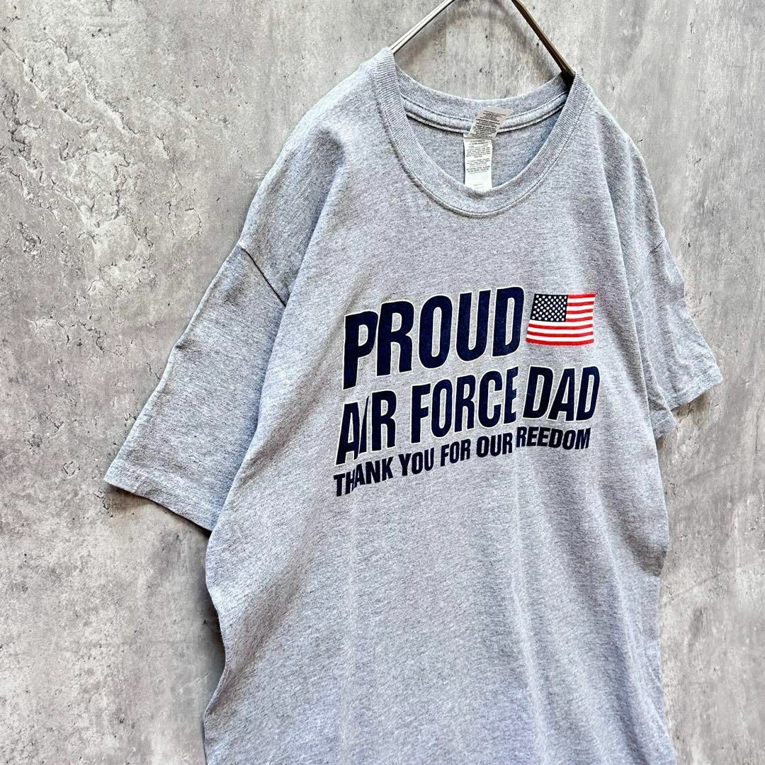 GILDANギルダンTシャツ半袖メンズ古着Lサイズアメリカグレーゆるだぼ メンズのトップス(Tシャツ/カットソー(半袖/袖なし))の商品写真