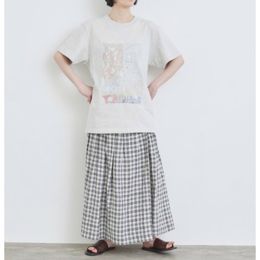 l'atelier du savon(アトリエドゥサボン)の2023SS l'atelier du savon 色鉛筆の絵 Tシャツ レディースのトップス(Tシャツ(半袖/袖なし))の商品写真