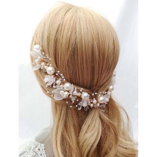 結婚式 ウェディング ブライダル ヘアアクセサリー 髪飾り　成人式