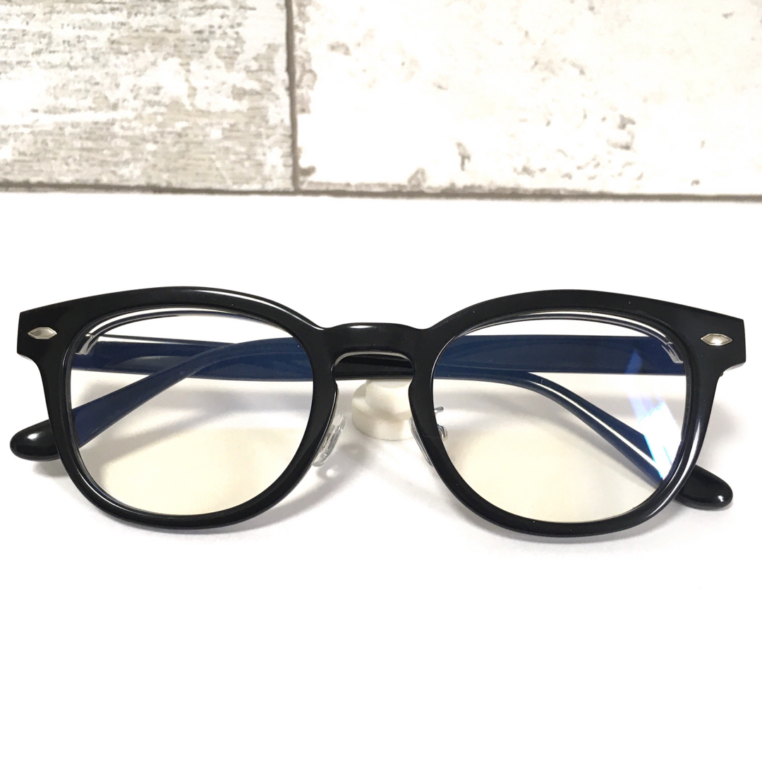 メガネフレーム  跳ね上げ フィリップアップ ブラック メンズ レディース メンズのファッション小物(サングラス/メガネ)の商品写真