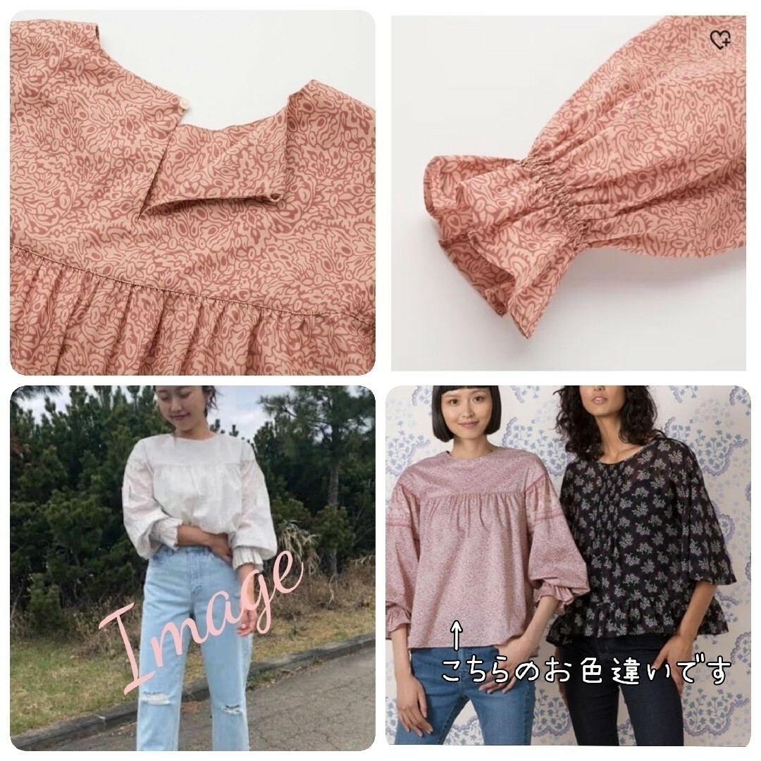 UNIQLO(ユニクロ)の【未使用】UNIQLO×ANNA SUI 　ユニクロ　アナスイ　ブラウス レディースのトップス(シャツ/ブラウス(長袖/七分))の商品写真