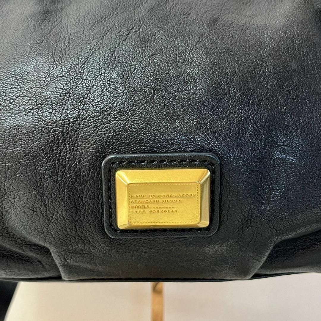 MARC BY MARC JACOBS(マークバイマークジェイコブス)のMARC BY MARC JACOBS レザー 2way 黒 ショルダーバッグ レディースのバッグ(トートバッグ)の商品写真