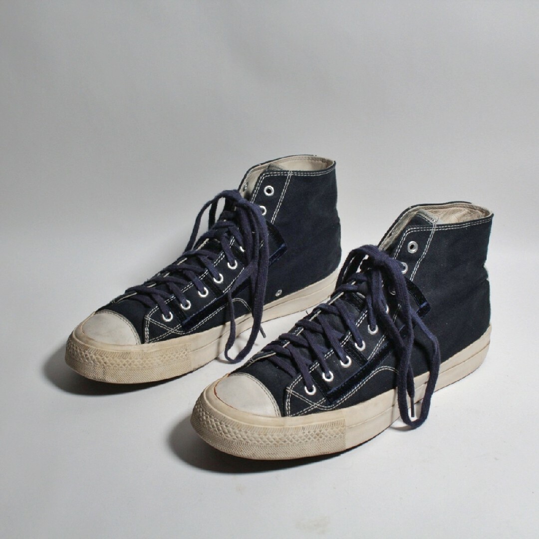 VISVIM(ヴィスヴィム)のVisvim キャンバス レザー コンビスニーカー ハイカット メンズの靴/シューズ(スニーカー)の商品写真