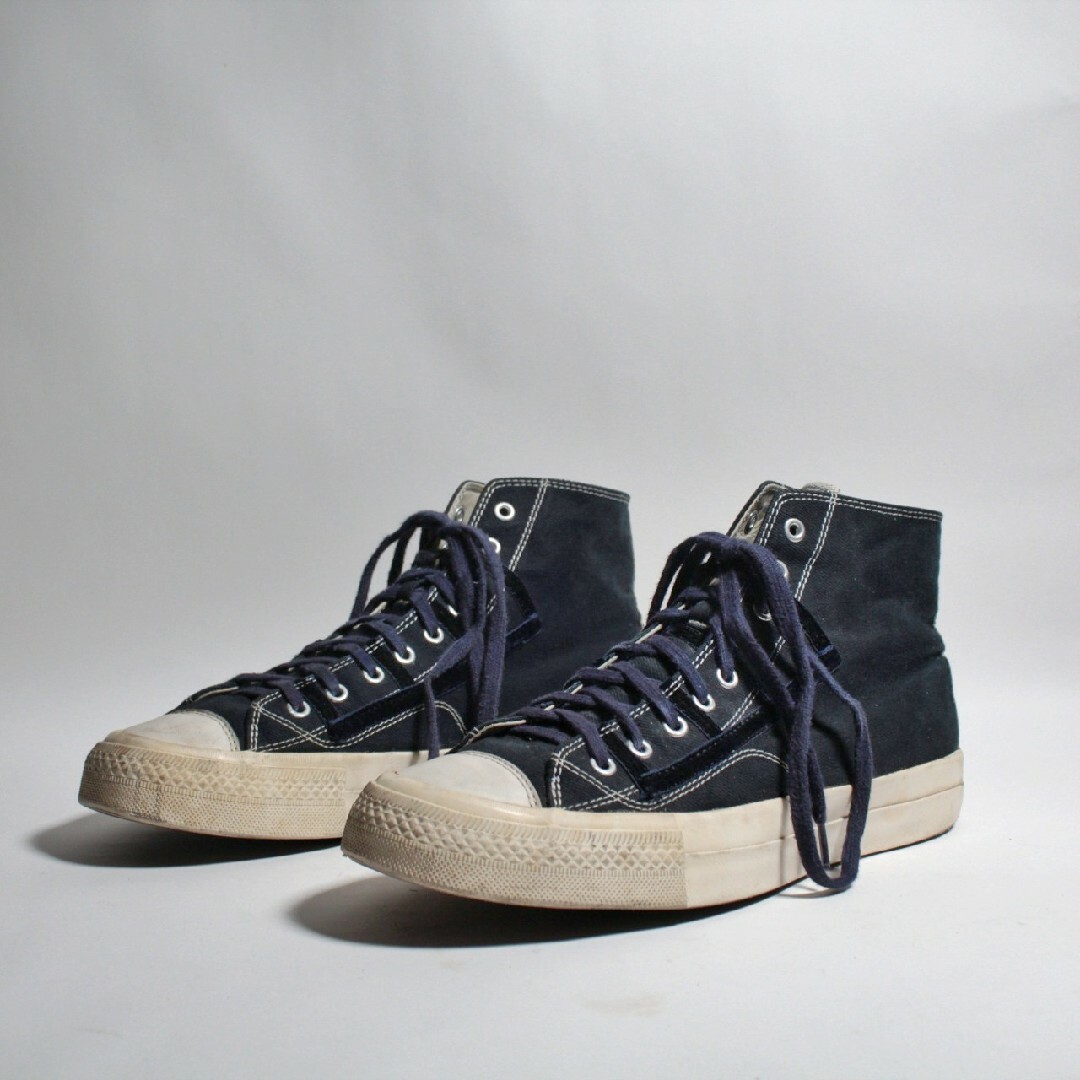 VISVIM(ヴィスヴィム)のVisvim キャンバス レザー コンビスニーカー ハイカット メンズの靴/シューズ(スニーカー)の商品写真