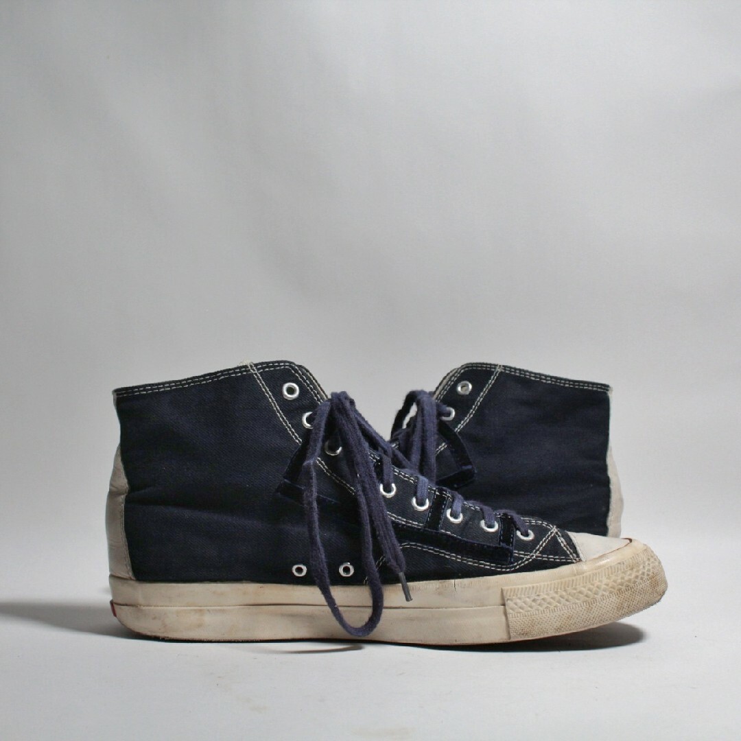 VISVIM(ヴィスヴィム)のVisvim キャンバス レザー コンビスニーカー ハイカット メンズの靴/シューズ(スニーカー)の商品写真