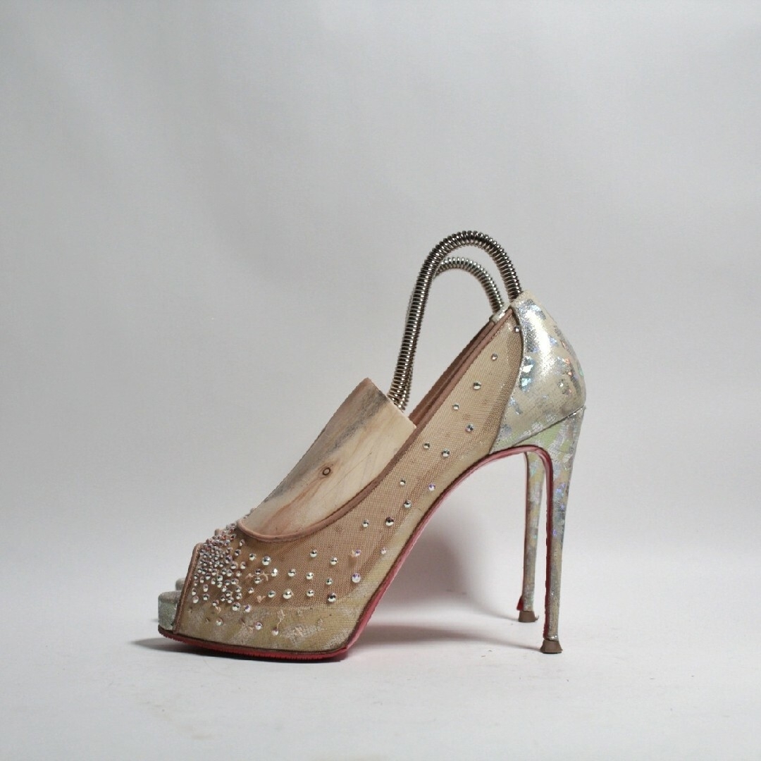 Christian Louboutin(クリスチャンルブタン)のルブタン スワロフスキー メッシュハイヒールパンプス レディースの靴/シューズ(ハイヒール/パンプス)の商品写真
