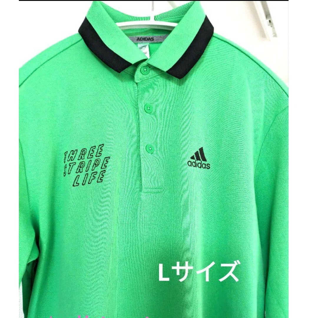 adidas(アディダス)の美品★★アディダス★ゴルフ長袖シャツ★Lサイズ スポーツ/アウトドアのゴルフ(ウエア)の商品写真