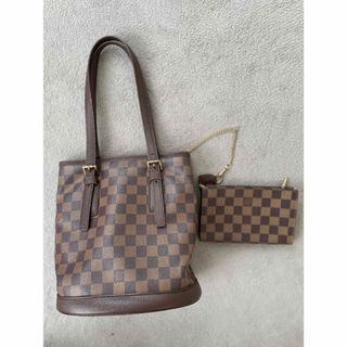 ルイヴィトン(LOUIS VUITTON)のLouisVUITTON ダミエマレ（ポーチ付き）(トートバッグ)