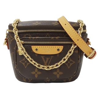 ルイヴィトン(LOUIS VUITTON)のルイ・ヴィトン LOUIS VUITTON バッグ モノグラム レディース ブランド ハンドバッグ ショルダーバッグ 2way ミニ バムバッグ ブラウン M82335 小さめ かわいい 肩がけ チェーンショルダー ゴールド金具 おしゃれ 【中古】(ショルダーバッグ)