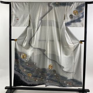 訪問着 身丈152.5cm 裄丈64cm 正絹 秀品 【中古】(着物)