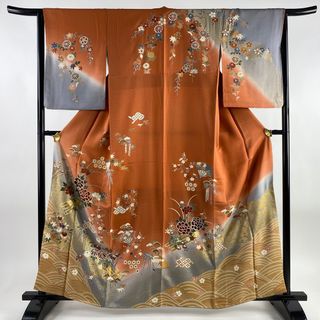 訪問着 身丈162cm 裄丈64.5cm 正絹 美品 秀品 【中古】(着物)