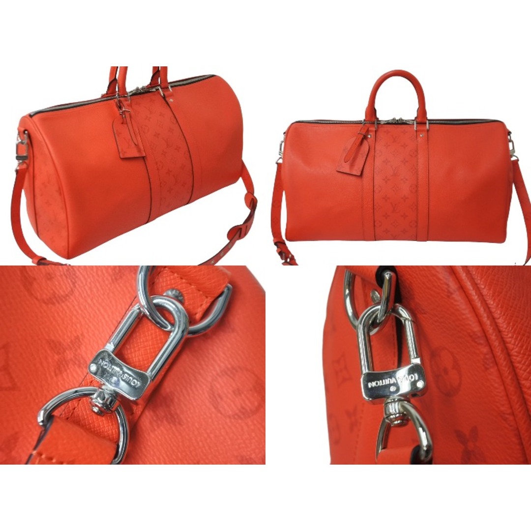 LOUIS VUITTON(ルイヴィトン)のLOUIS VUITTON ルイヴィトン 22SS キーポル バンドリエール 50 ボストンバッグ タイガラマ M59337 レッド 美品 中古 62856 レディースのバッグ(ボストンバッグ)の商品写真