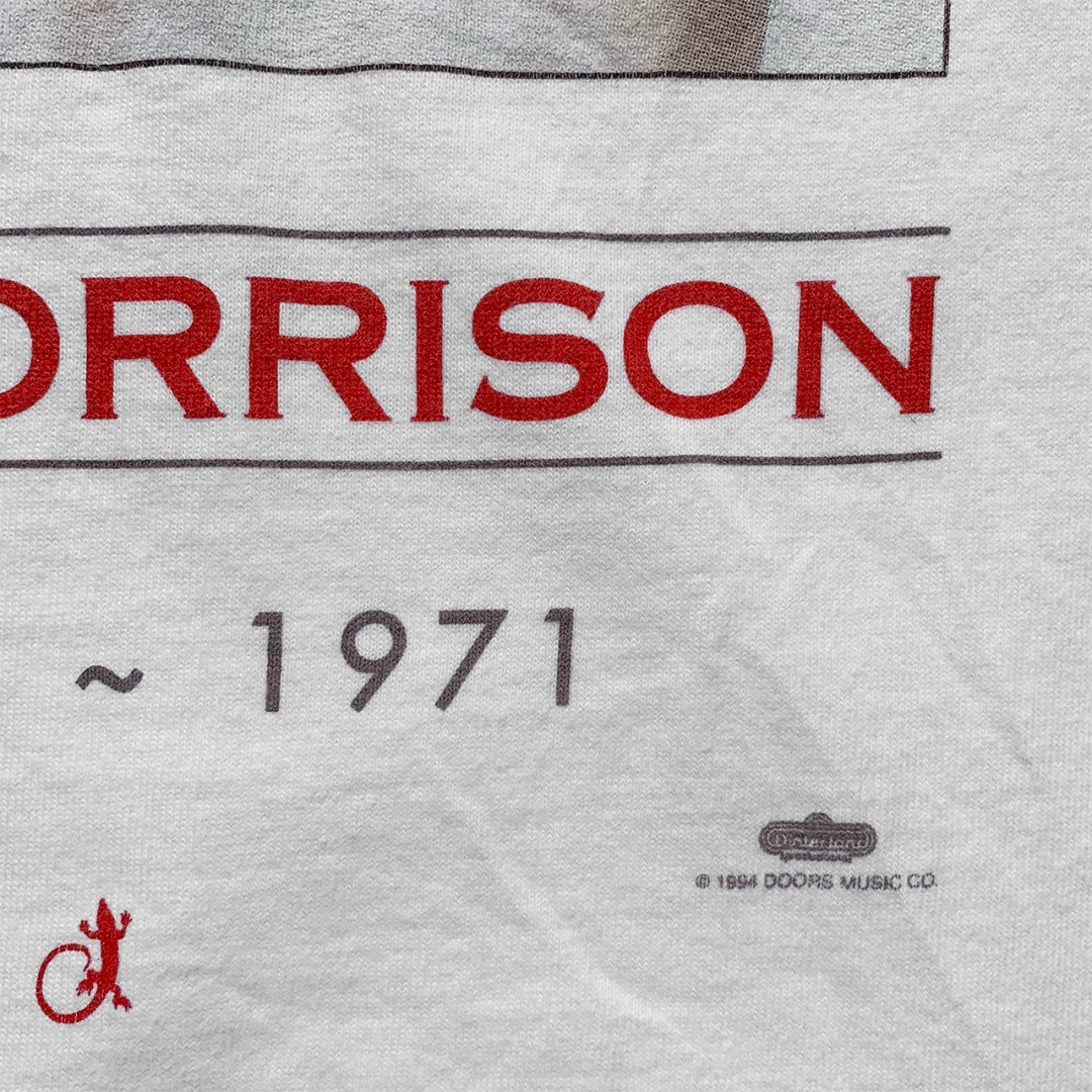 VINTAGE(ヴィンテージ)の野村訓市着用｜1994ヴィンテージ Jim Morrison Tシャツ [L] メンズのトップス(Tシャツ/カットソー(半袖/袖なし))の商品写真