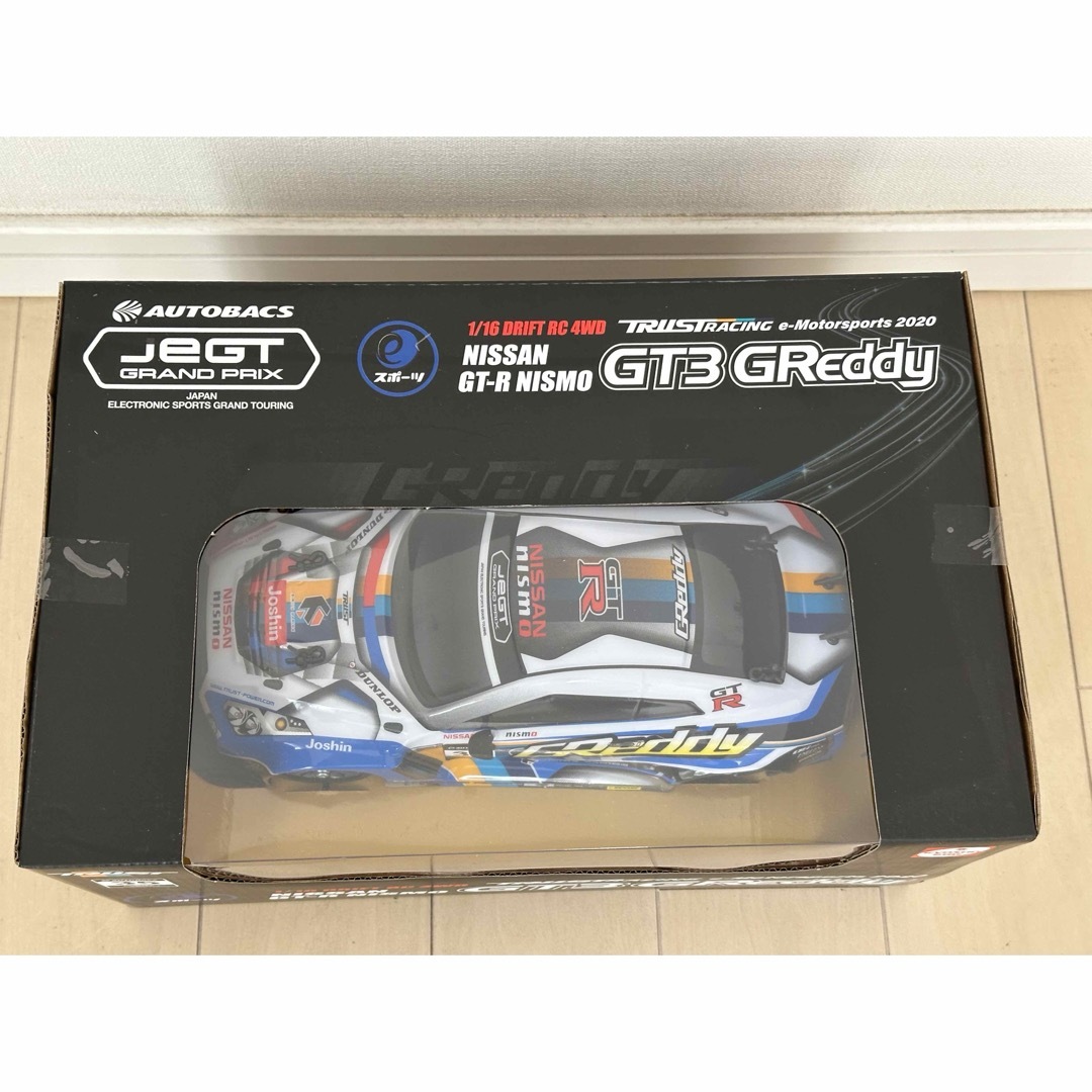 京商(キョウショウ)の1/16ドリフトRC NISSAN GTR NISMO GT3 greddy エンタメ/ホビーのおもちゃ/ぬいぐるみ(ホビーラジコン)の商品写真