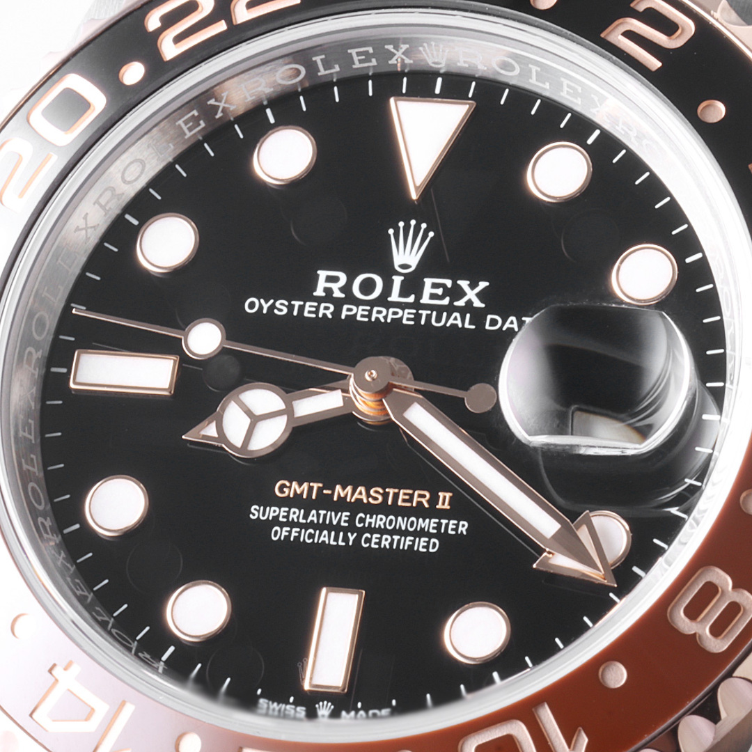 ROLEX(ロレックス)のロレックス GMTマスターII 126711CHNR ブラック ランダム番 メンズ 中古 腕時計 メンズの時計(腕時計(アナログ))の商品写真