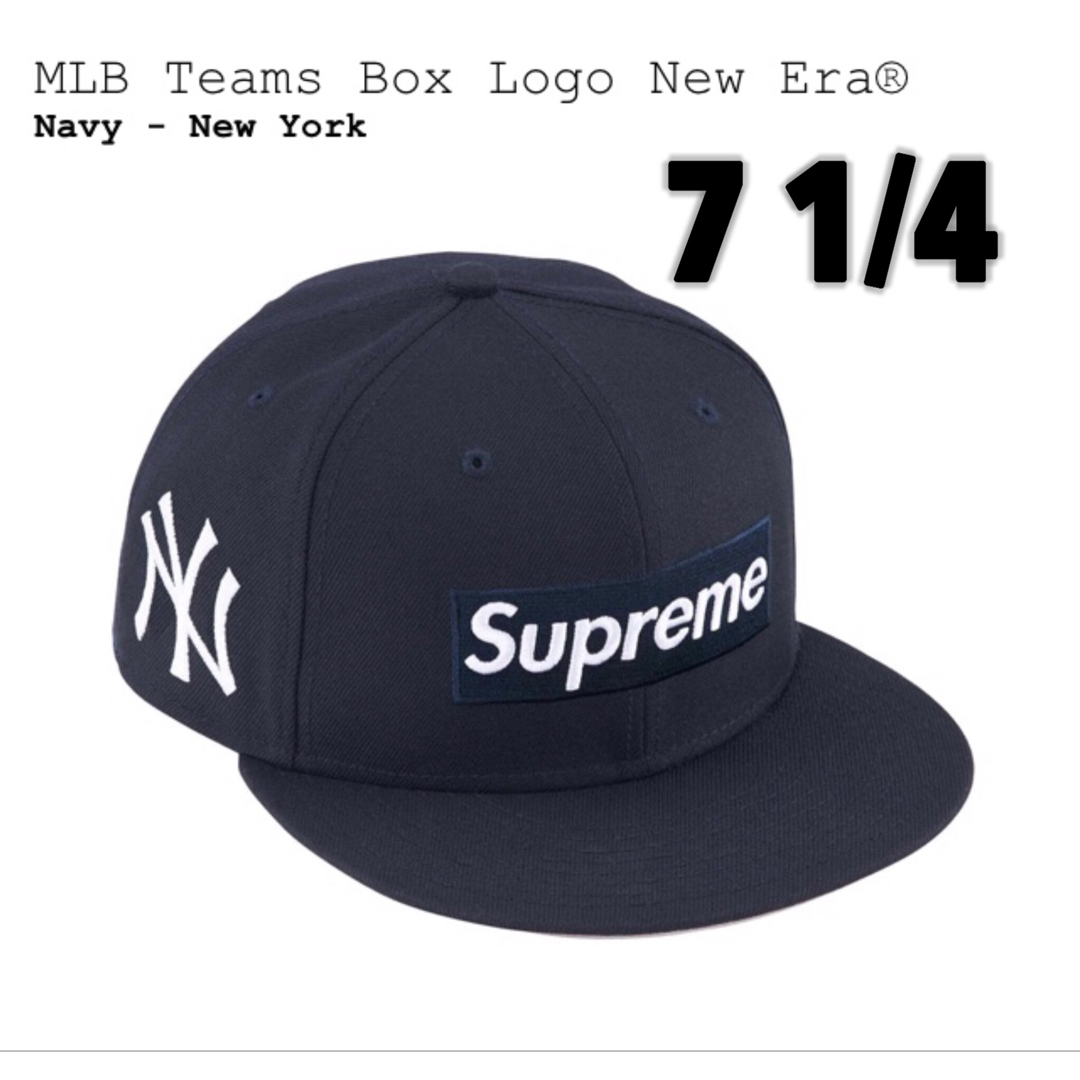 Supreme(シュプリーム)のSupreme MLB Teams Box Logo New Era Navy メンズの帽子(キャップ)の商品写真