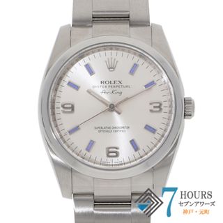 ロレックス(ROLEX)の【120610】ROLEX ロレックス  114200 エアキング シルバーダイヤル ランダム番 SS 自動巻き ギャランティーカード 当店オリジナルボックス 腕時計 時計 WATCH メンズ 男性 男 紳士【中古】(腕時計(アナログ))