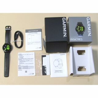 ガーミン(GARMIN)の美品 ガーミン vivoactive5 Black/Slate(その他)