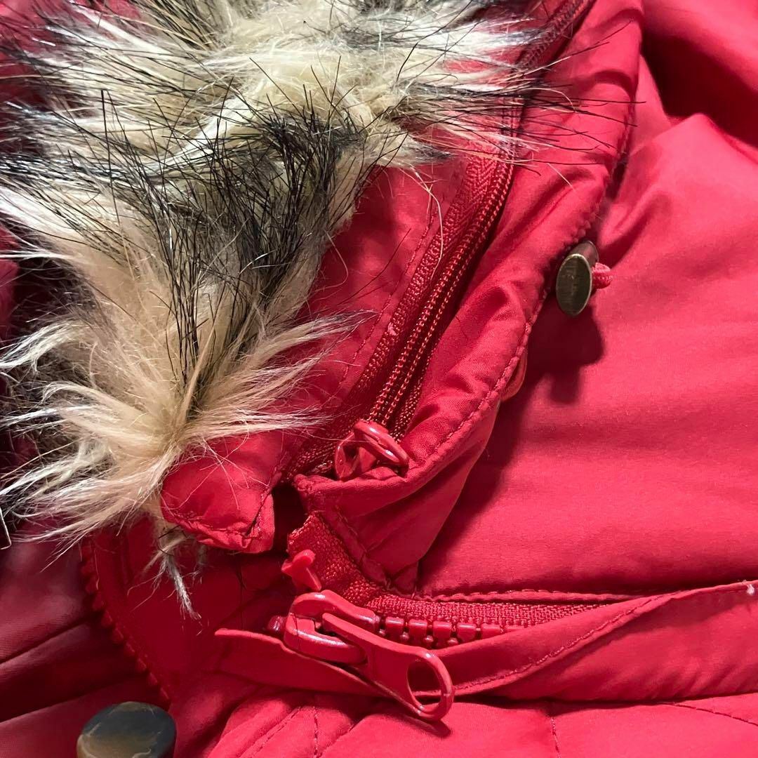 ラルフローレン ダウンパーカー ジャケット M レッド ファー フード 脱着 メンズのジャケット/アウター(ダウンジャケット)の商品写真