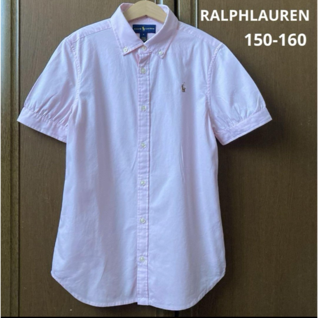 Ralph Lauren(ラルフローレン)のラルフローレン 半袖　ボタンダウン　シャツ　ブラウス　ポニー　女の子　春　夏 キッズ/ベビー/マタニティのキッズ服女の子用(90cm~)(Tシャツ/カットソー)の商品写真