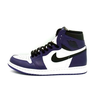 ナイキ(NIKE)のナイキ NIKE ■【 AIR JORDAN 1 RERO HIGH OG COURT PURPLE 555088 500 】 エア ジョーダン 1 レトロ ハイ コート パープル スニーカー 33144(スニーカー)